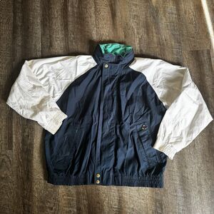 Vintage 90's Mickey & Co Bomber Jacket with Hood Unisex Med Embroidered Full Zip